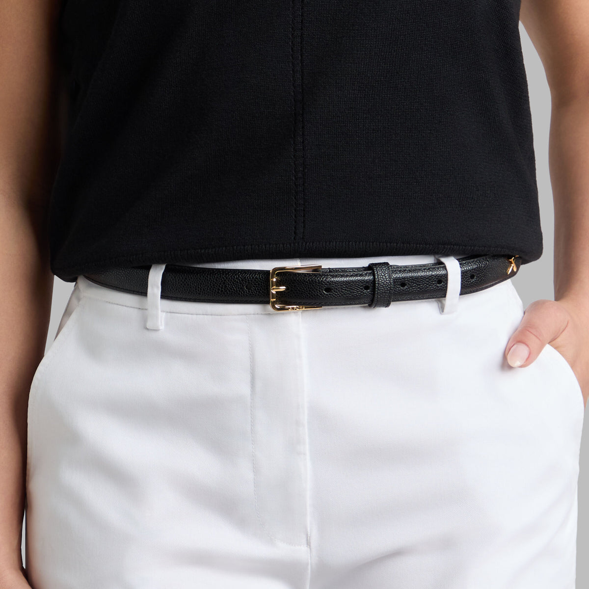 METAL TEES PEBBLE LEATHER BELT | G/FORE Popular
