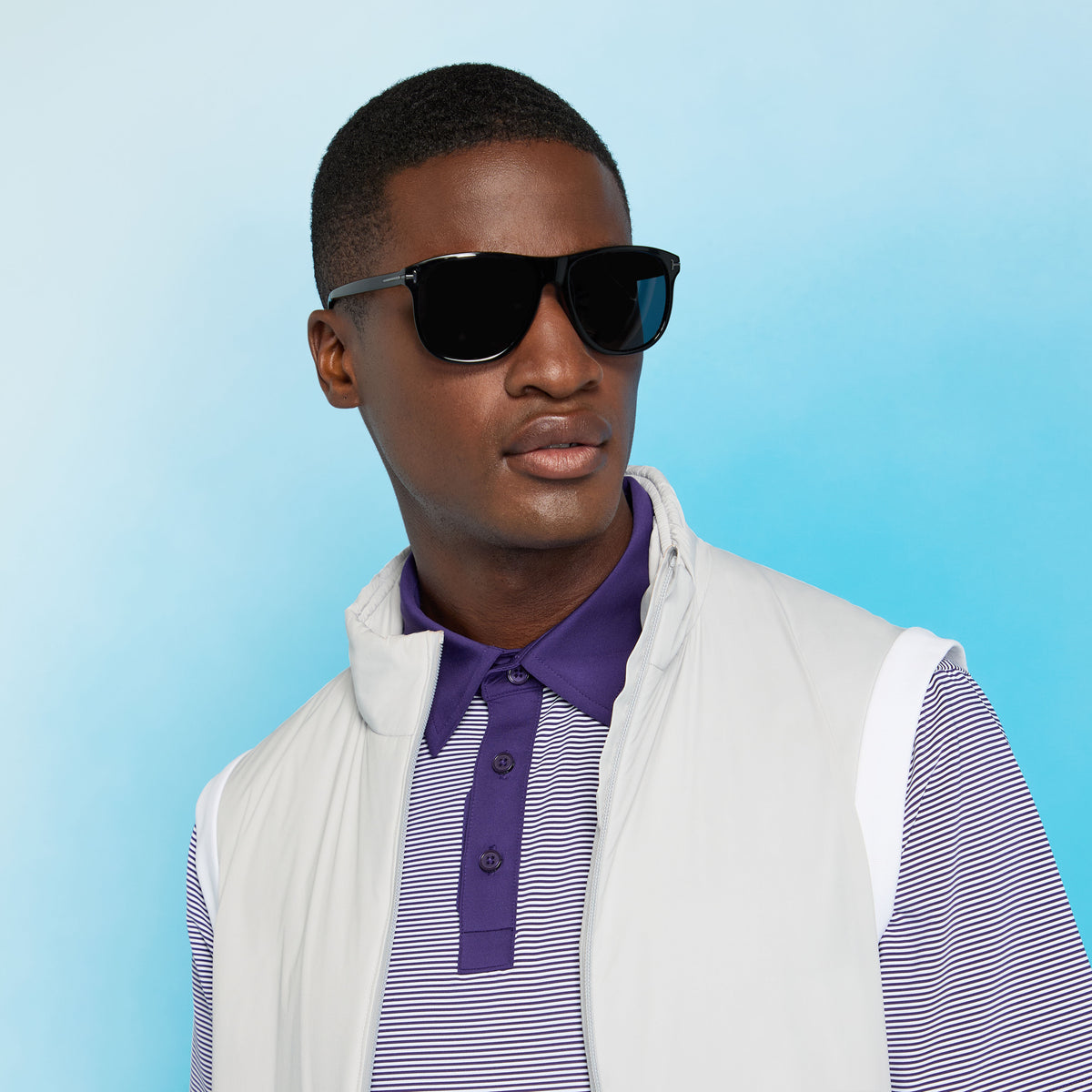 FEEDER STRIPE FINE TECH JERSEY POLO | G/FORE Premium