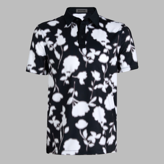 BLUR FLORAL TECH JERSEY POLO | G/FORE Premium