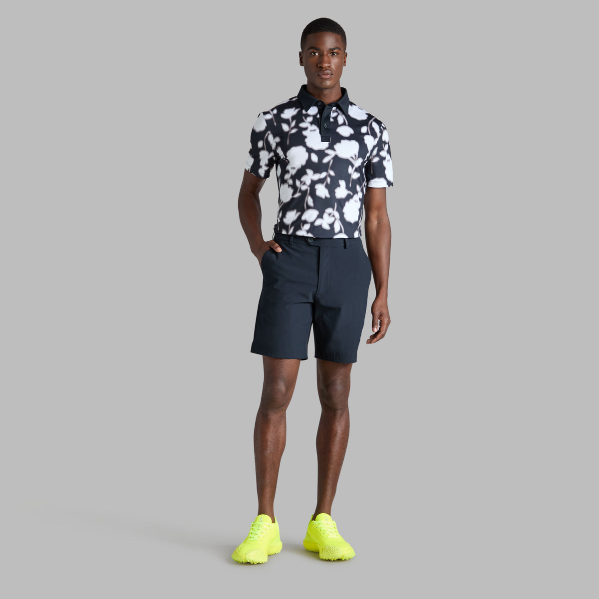BLUR FLORAL TECH JERSEY POLO | G/FORE Premium